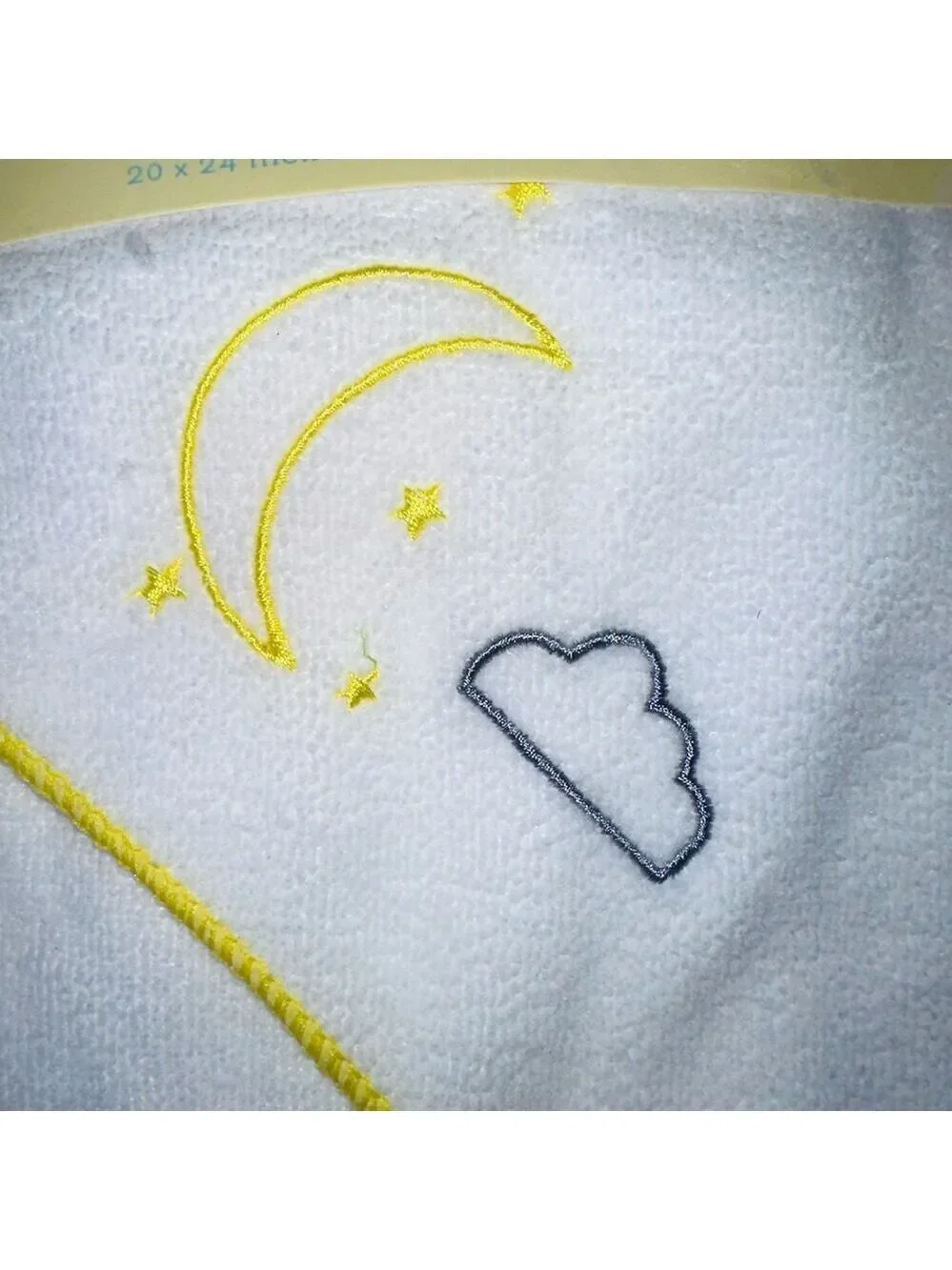 NIP Angel Of Mine Baby / Infant Hooded Towel Rainbow/Moon Design Bundle Of 2
